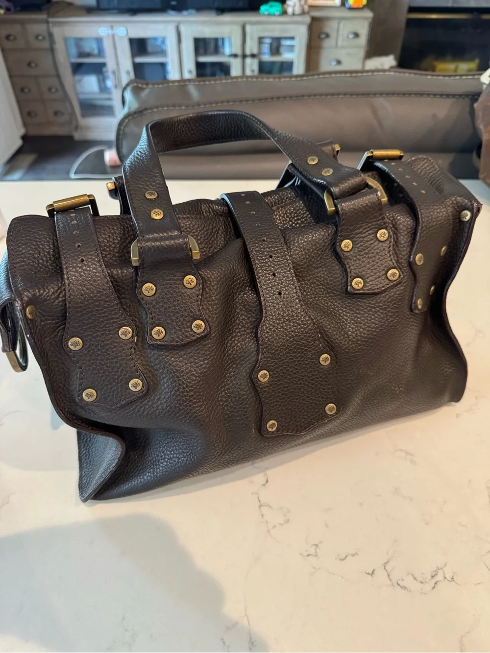 Vintage Mulberry Large Roxanne Darwin Leather in Brown